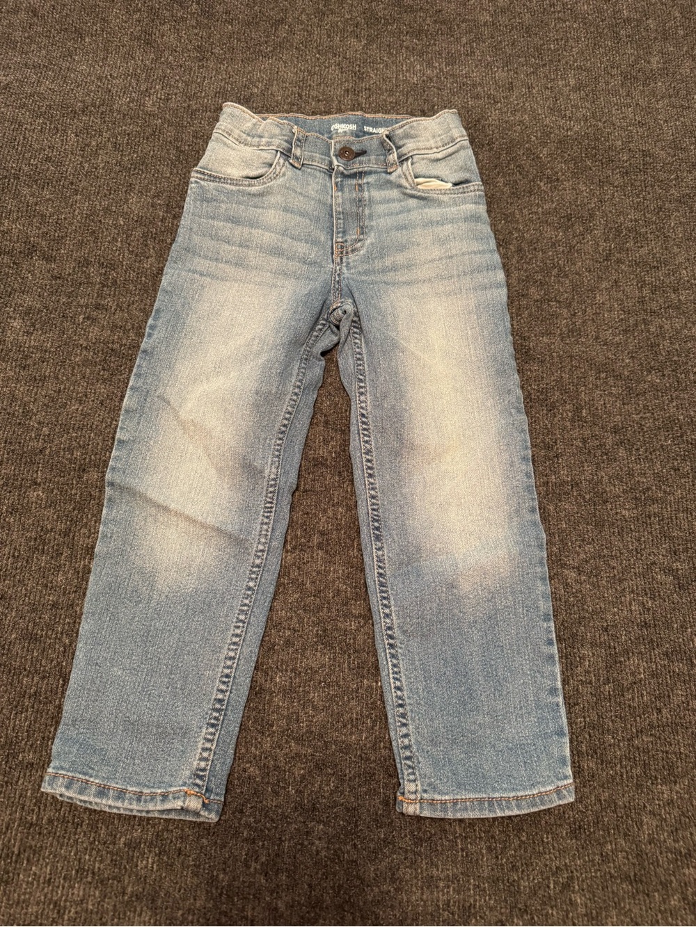 OshKosh B'gosh Boys Straight Leg Jeans Light Wash Blue Denim 5T